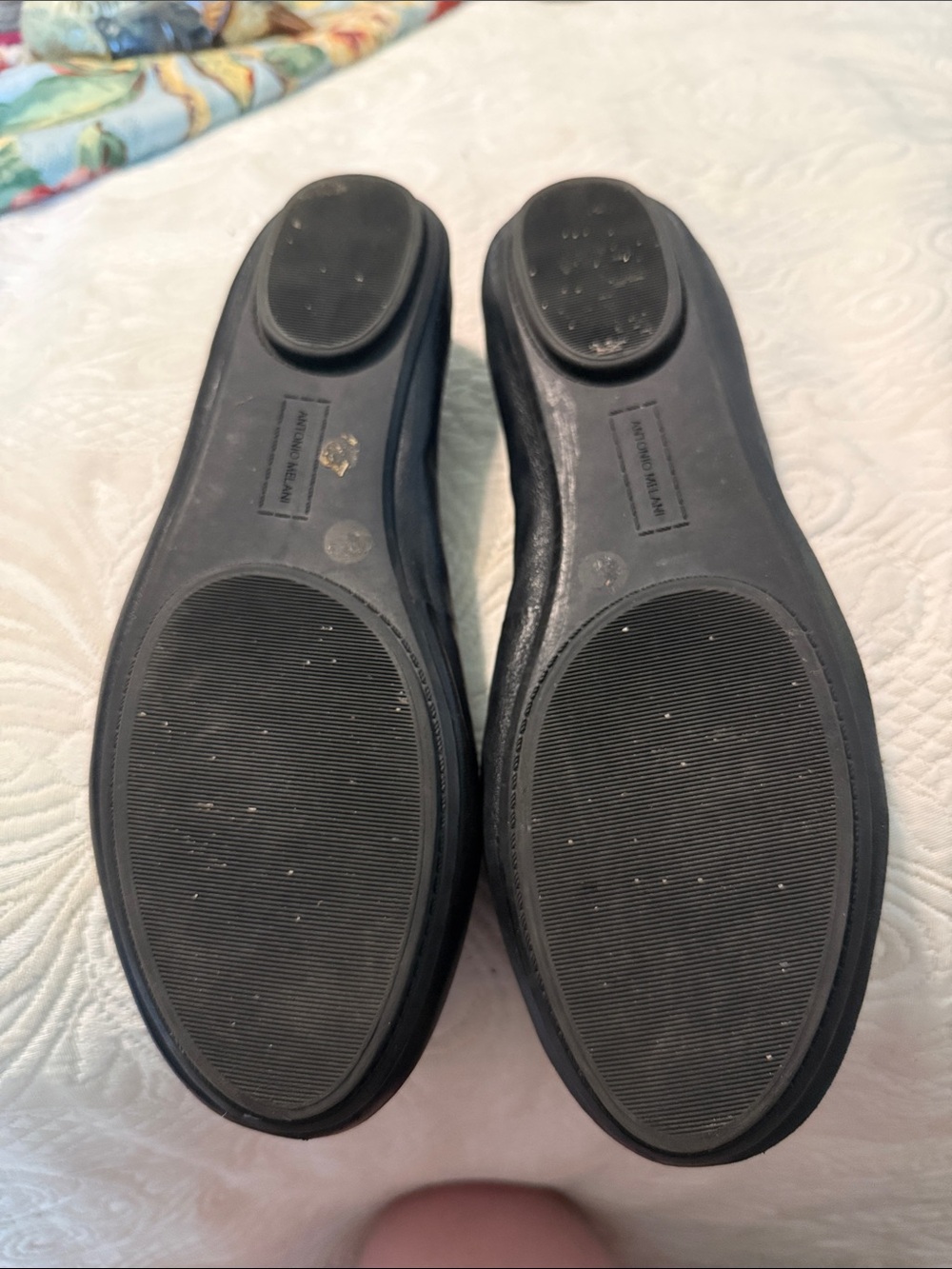 ANTONIO MELANI Black Ballet Flats - Picture 2 of 3